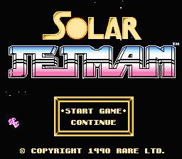 Solar Jetman: Hunt for the Golden Warpship title screenshot